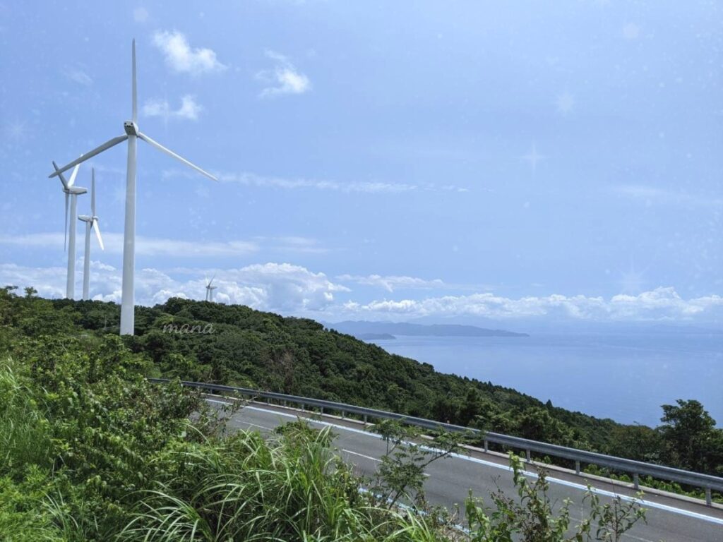 風車が見える「みさき風の丘パーク」　愛媛県　伊方町　南予